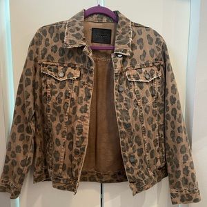 Blank NYC Cheetah Print Jean Jacket